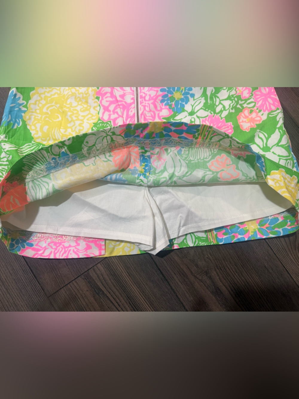 Lilly Pulitzer Jasmine Skort Hibiscus Stroll Size 10 Golf Tennis Resort EUC - Picture 4 of 4